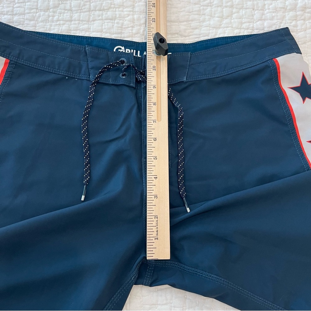 Billabong Boardshorts Mens 34 Blue Stars Recycler DBAH Pro Stretch Surf Swim - Picture 12 of 13